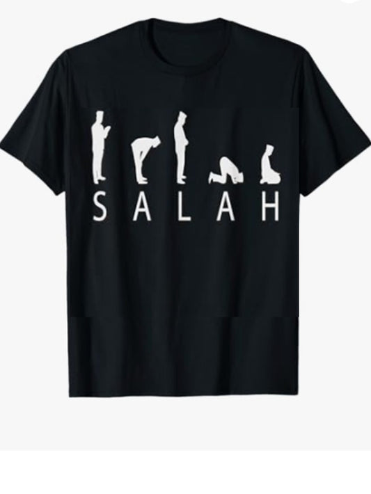 MH Salah Unisex Black Garment-Dyed T-shirt